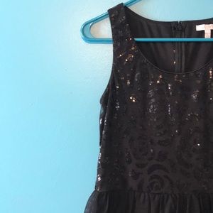 Black Sequin Dress